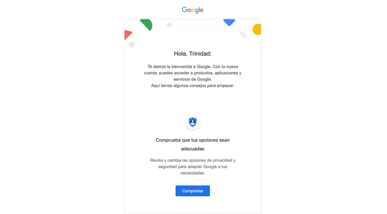 Bienvenida Gmail