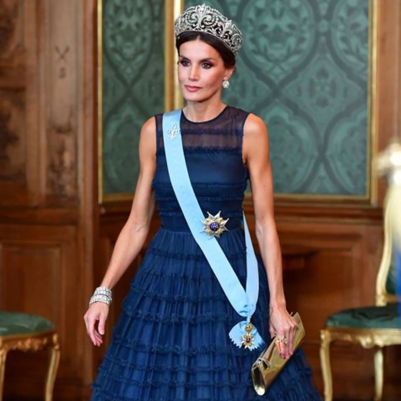 El vestido de H&M de la Reina Letizia. 