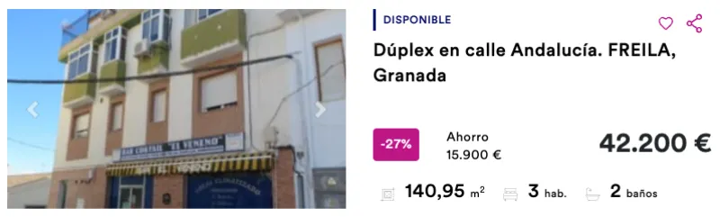 Duplex en venta en Granada