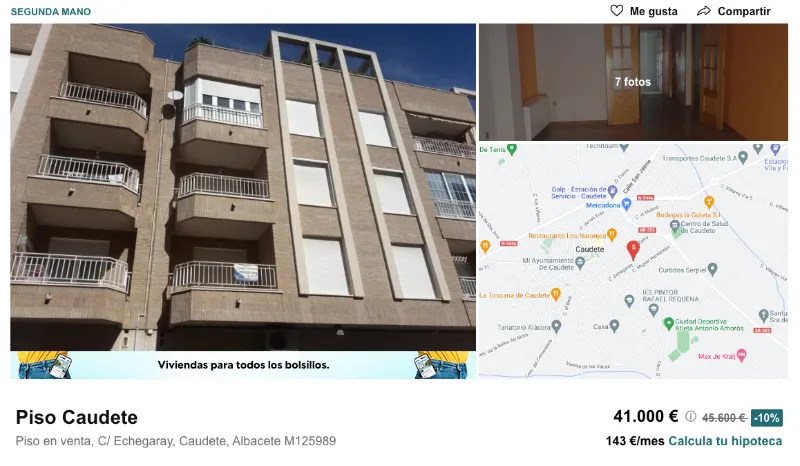 vivienda en venta en Albacete