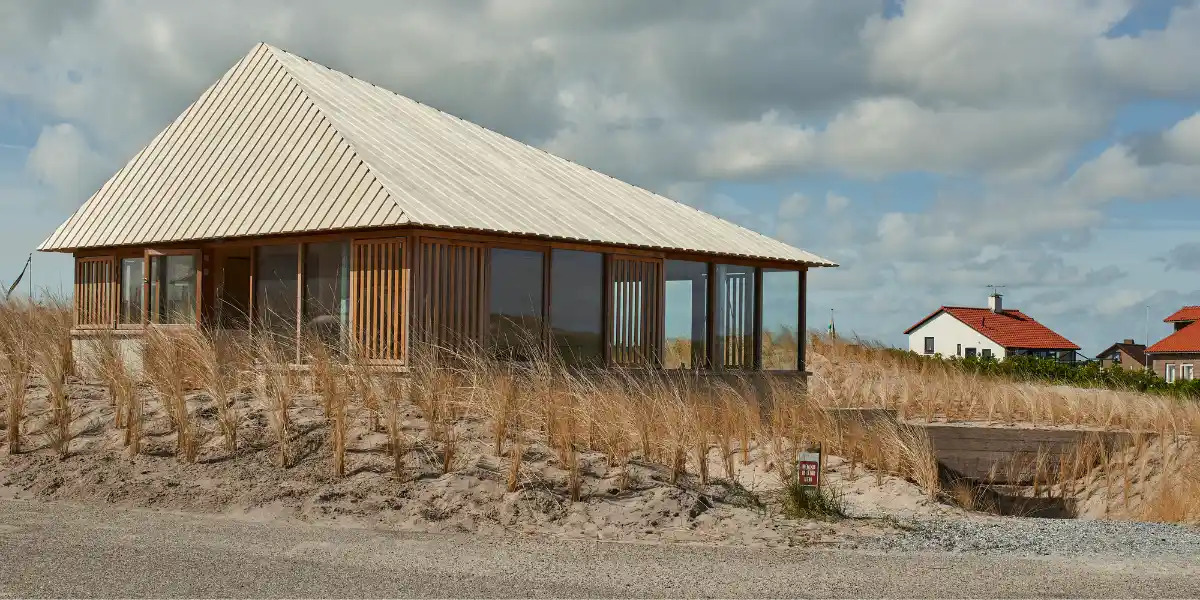 Casa prefabricada en las dunas