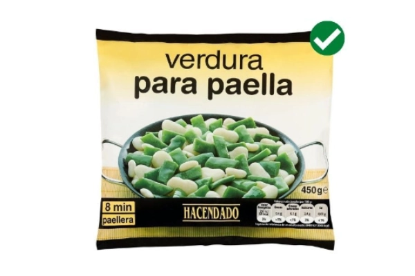Verdura paella Mercadona