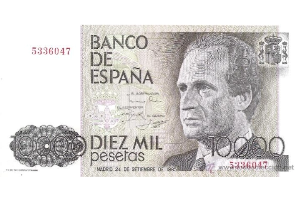 Billete de 1000 pesetas del Rey Juan Carlos I