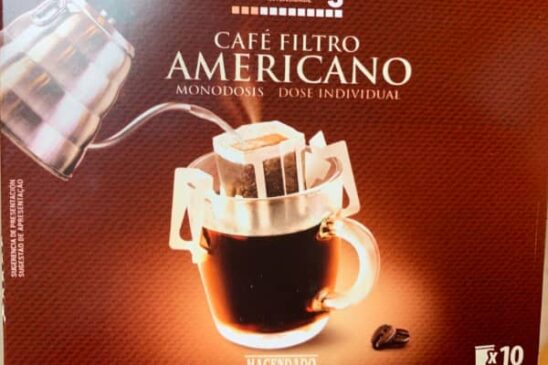 Envase del café filtro americano Hacendado de Mercadona